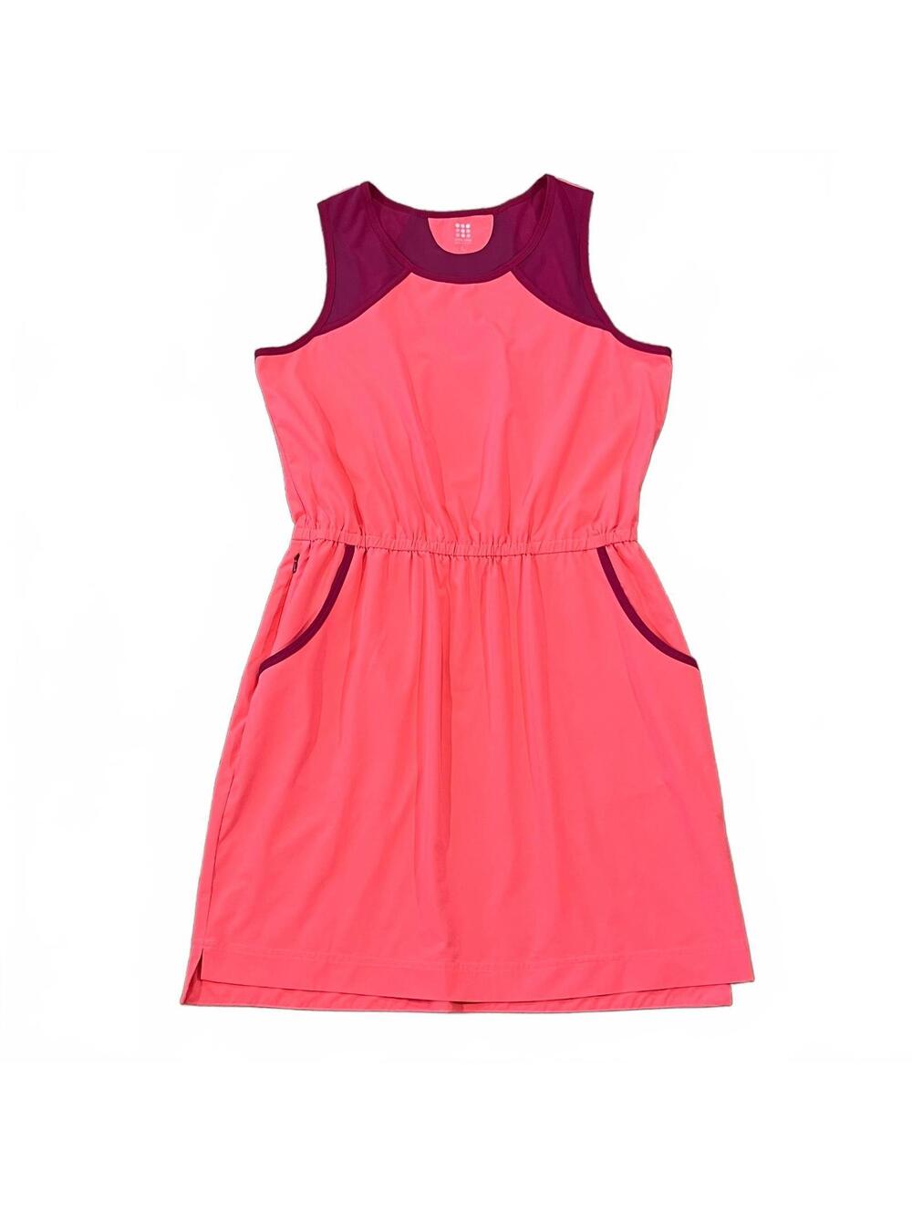 Title Nine Dress Womens Large Pink Sleeveless Athletic Pocket